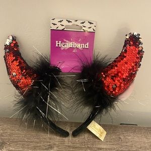 New devil horn headband sequence Halloween costume